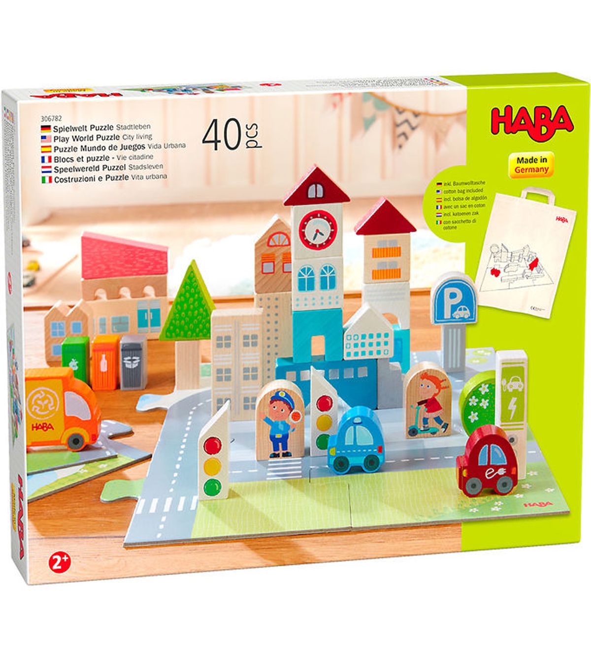 Haba Play World Puslespil - 40 Dele