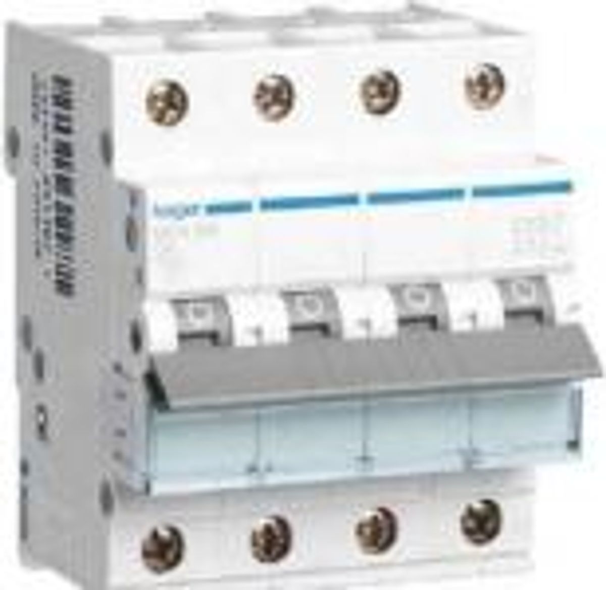 Hager Automatsikring 3P+N 10A, 4 modul - MCN610E