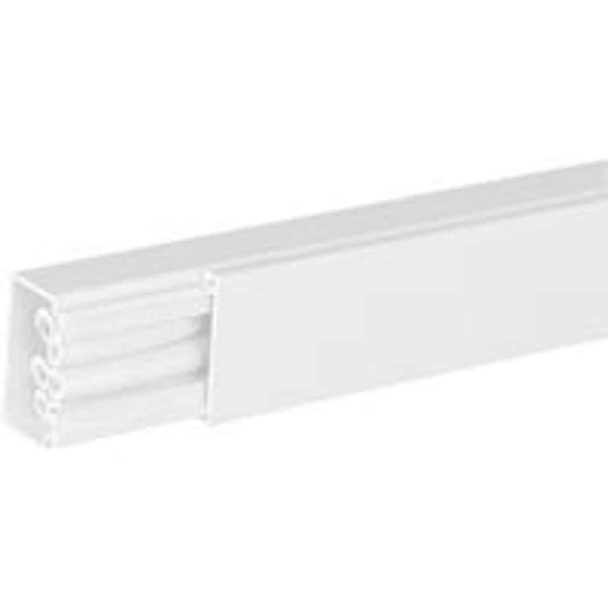 Hager Kabelkanal LF - Kanalbund med lg, 60 x 110 mm (LF 60110), perlehvid - 2 meter