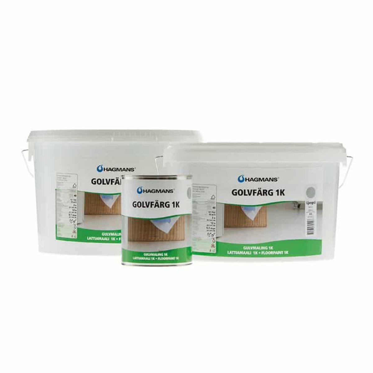 Hagmanns 1K Gulvmaling - 10 liter - Hvid