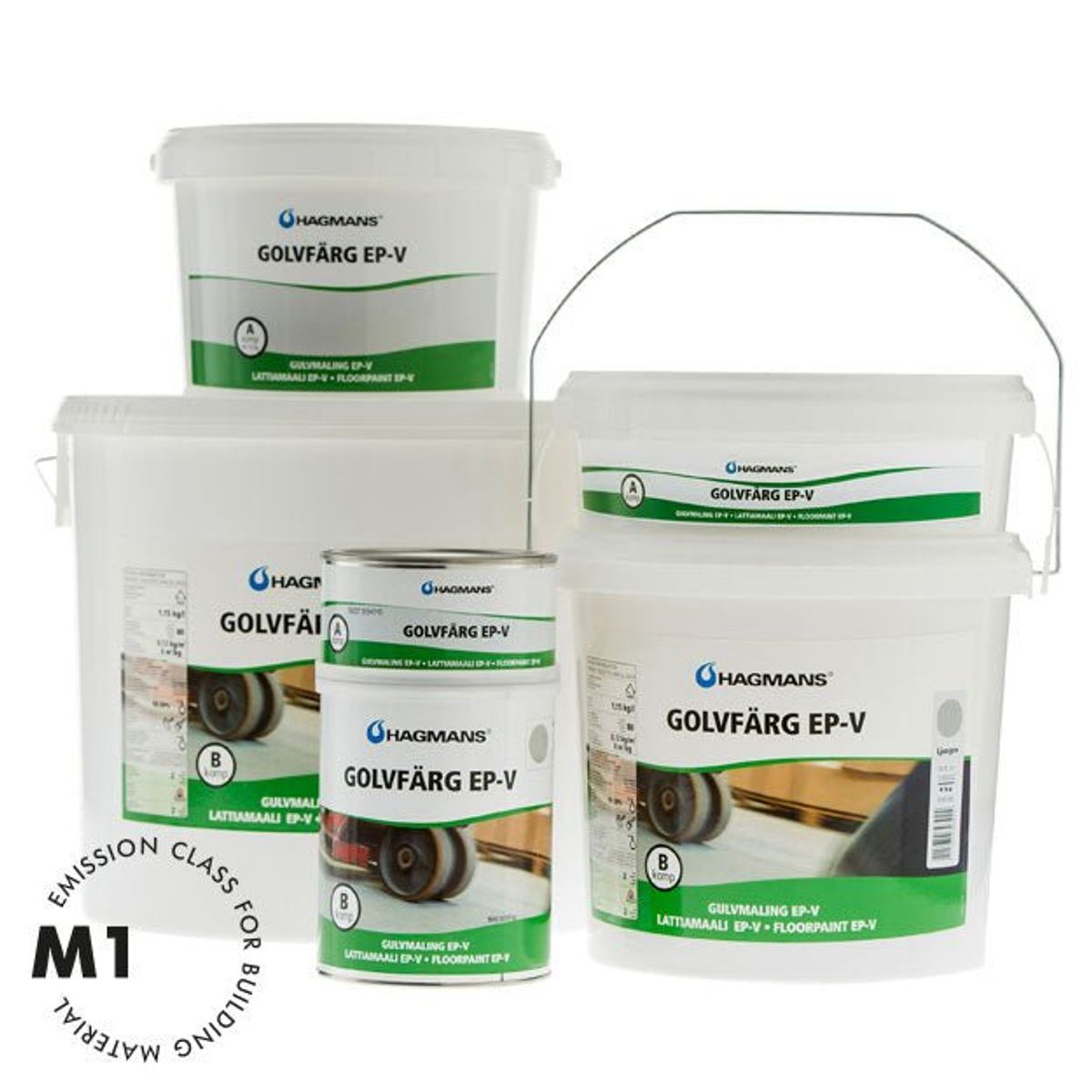 Hagmans Epoxygulvmaling EP-V - 10 KG - Maling