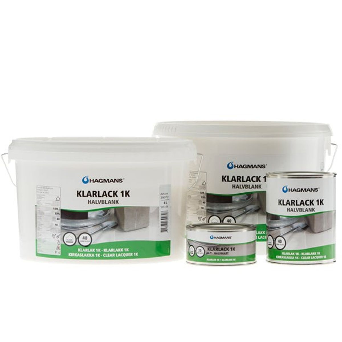 Hagmans Klarlack 1K - 4 L - Maling