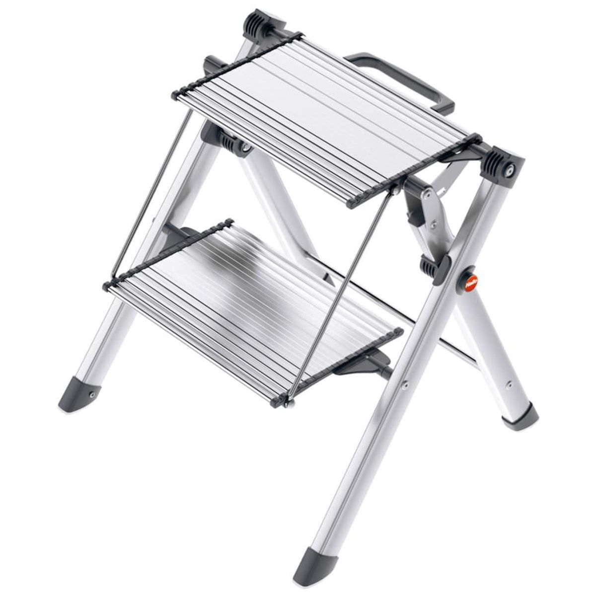 Hailo trappestige med 2 trin Mini Comfort 45 cm aluminium 4310-100