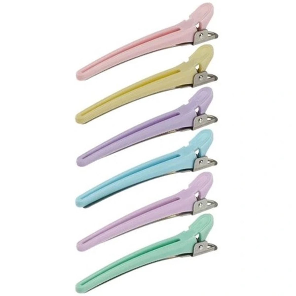 Hairclips Combi For Velcro Curlers Macarons 12 Pieces