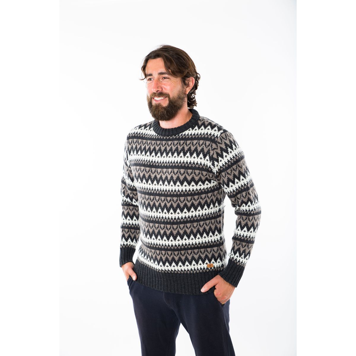 Halfdan Sweater - Fuza Wool - Coal