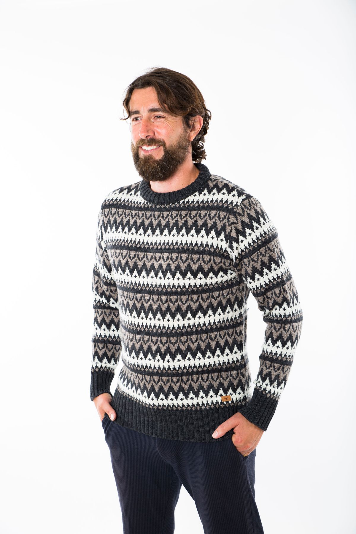 Halfdan Sweater - Fuza Wool - Coal