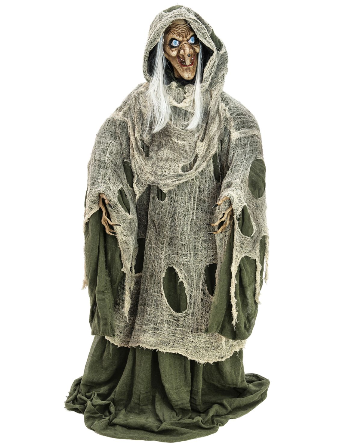 Halloween Full-size Grøn Hekse Figur med effekter - 175 cm