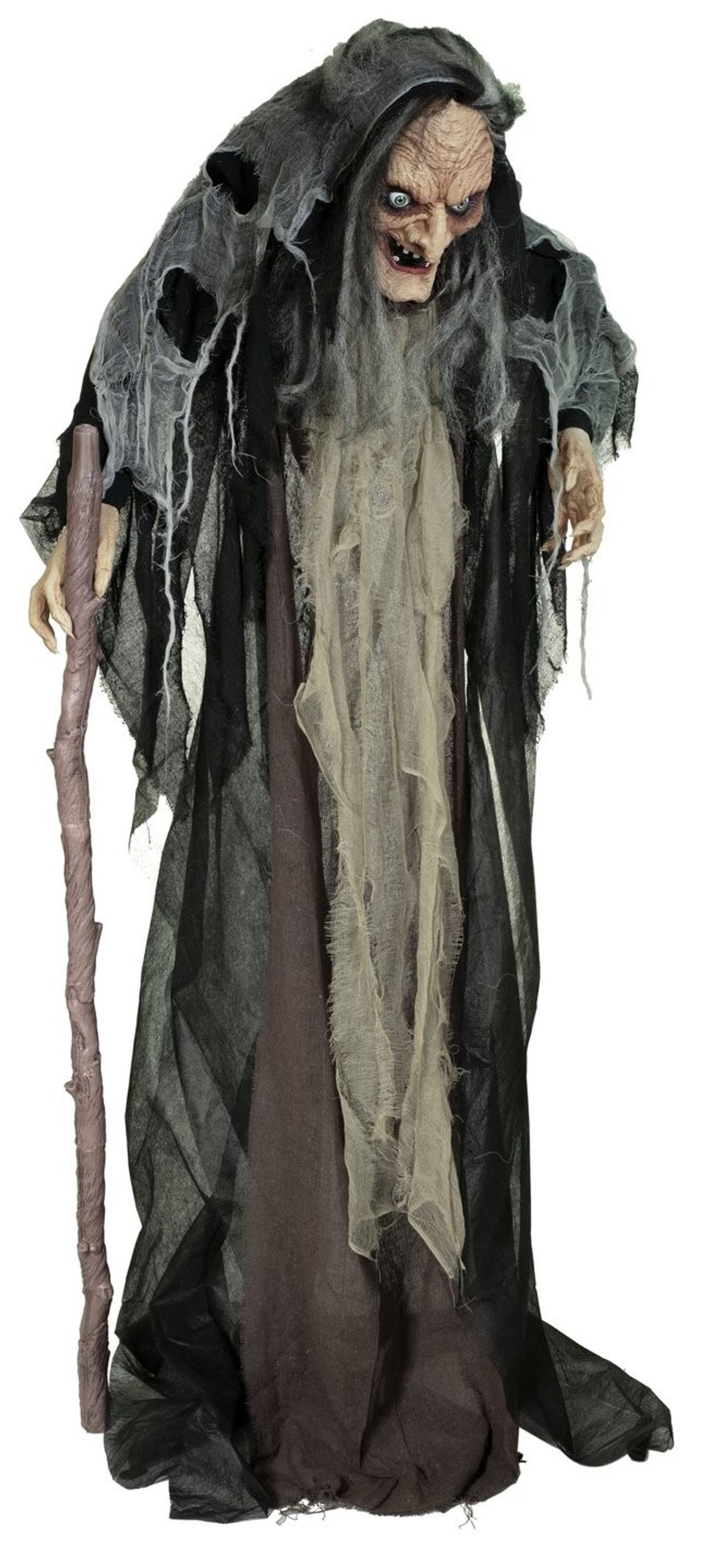 Halloween Full-size Hekse Figur med effekter - 160 cm