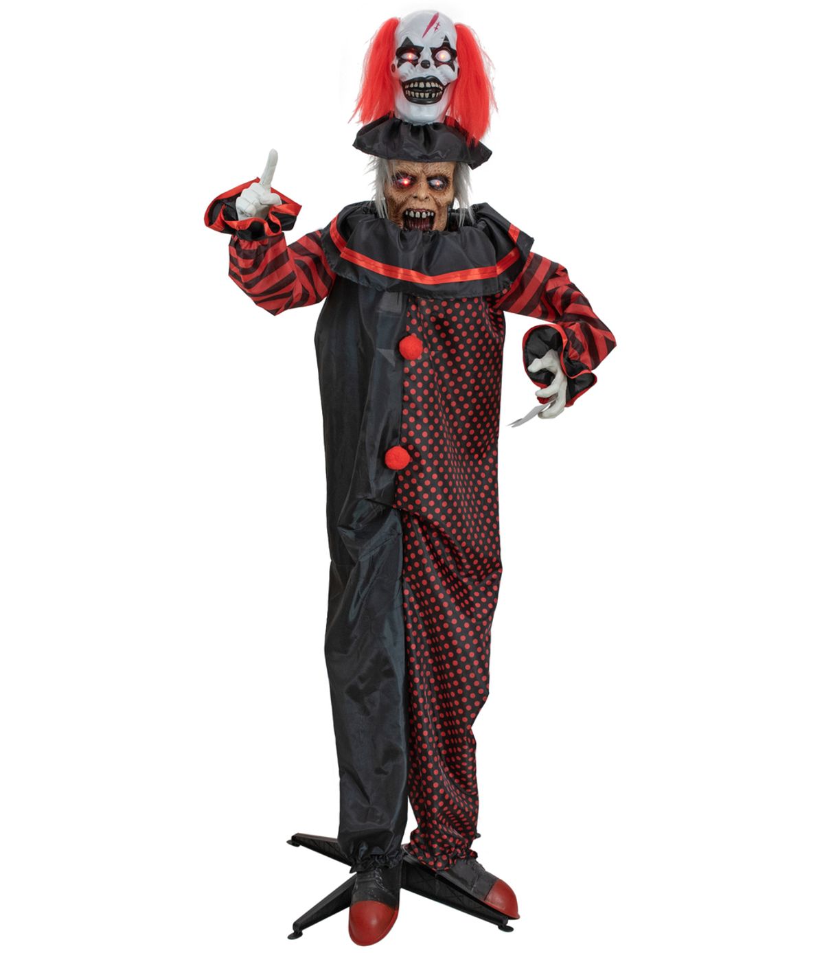 Halloween Full-size Pop-Up Klovn Figur med effekter - 180 cm