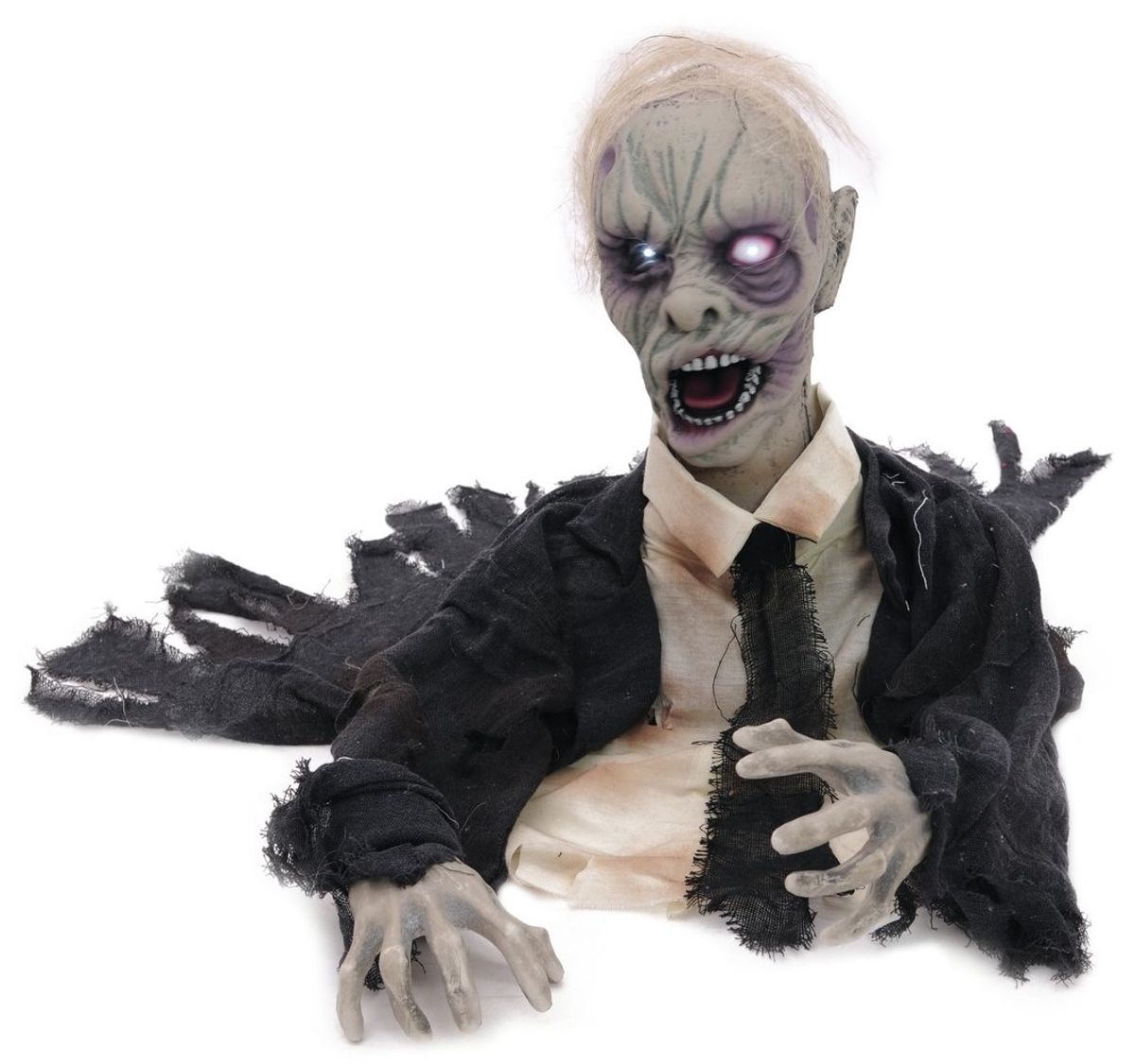 Halloween Zombie Figur med effekter - 43 cm