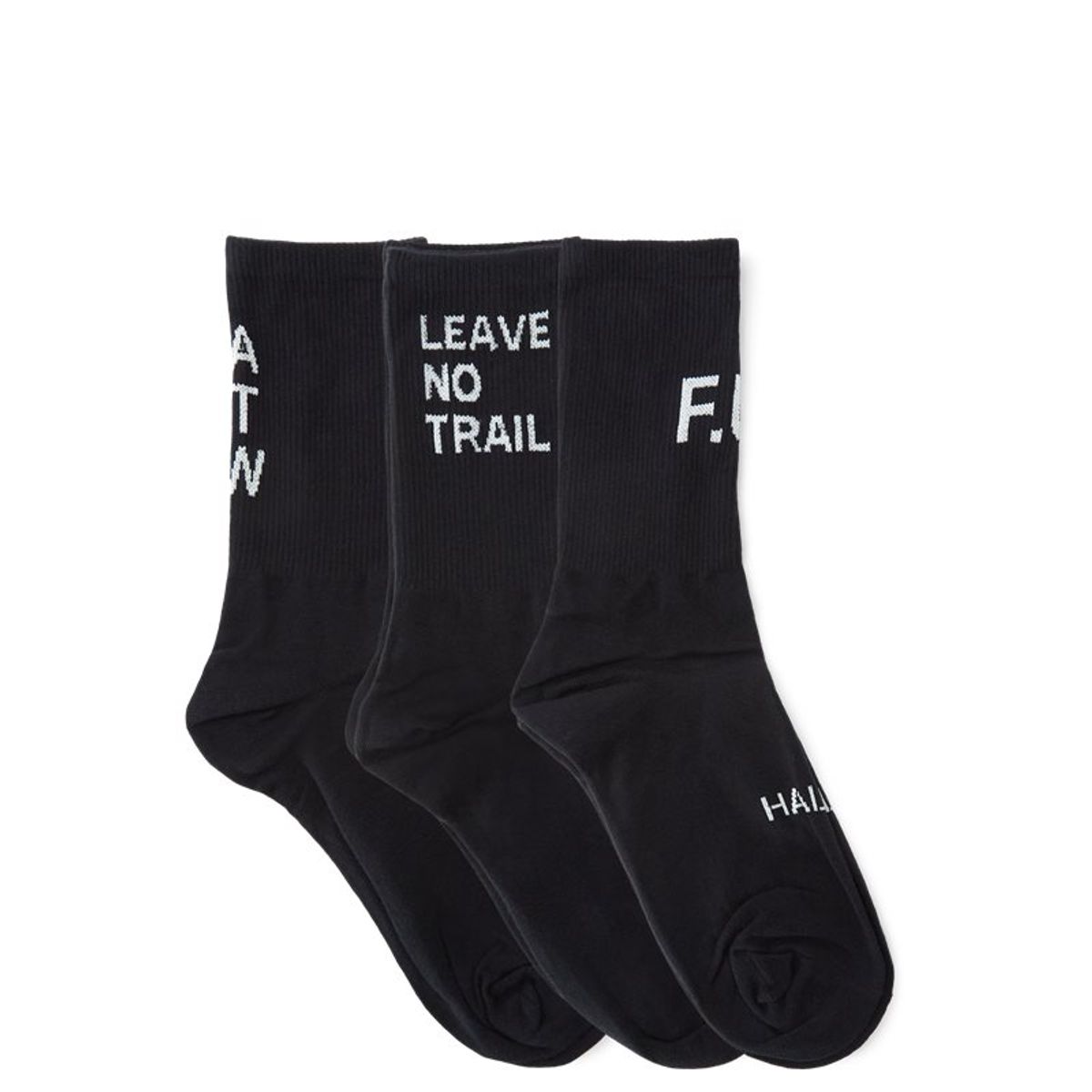 Halo Cotton Socks Black