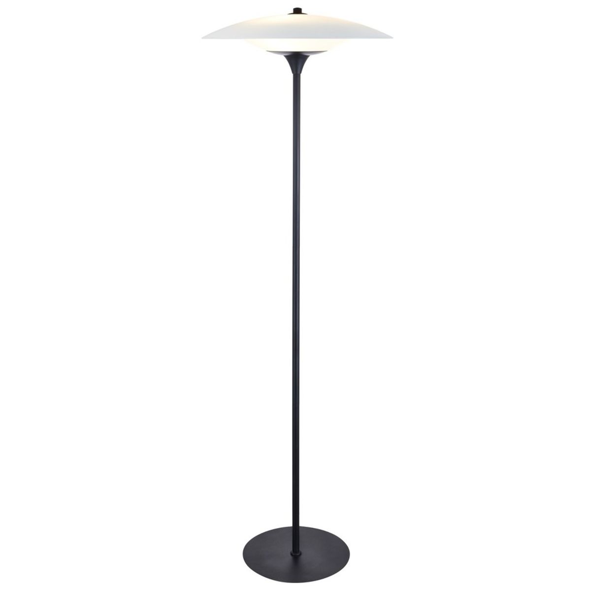 Halo Design - BARONI gulvlampe Ø46 Sort/Opal