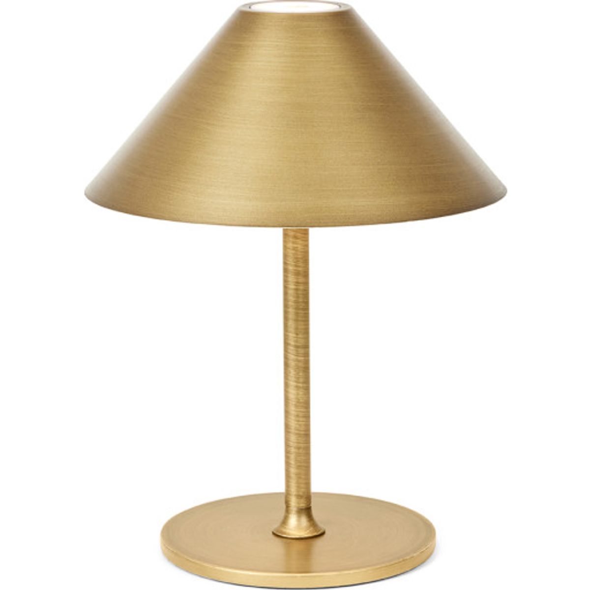 Halo Design Hygge genopladelig bordlampe, H20 cm, børstet messing