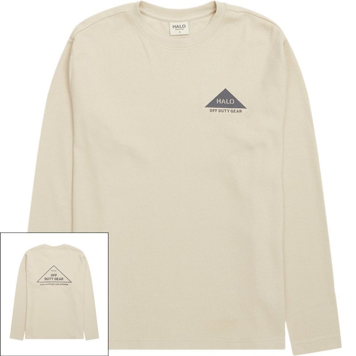 Halo Gear Waffle Ls T-shirt Oyster Gray/oyster Gray