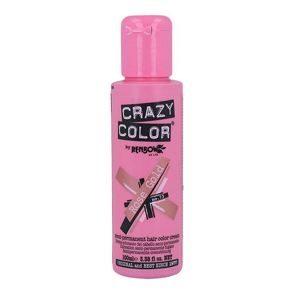 Halvpermanent farvning Pink Gold Crazy Color Nº 73 (100 ml)