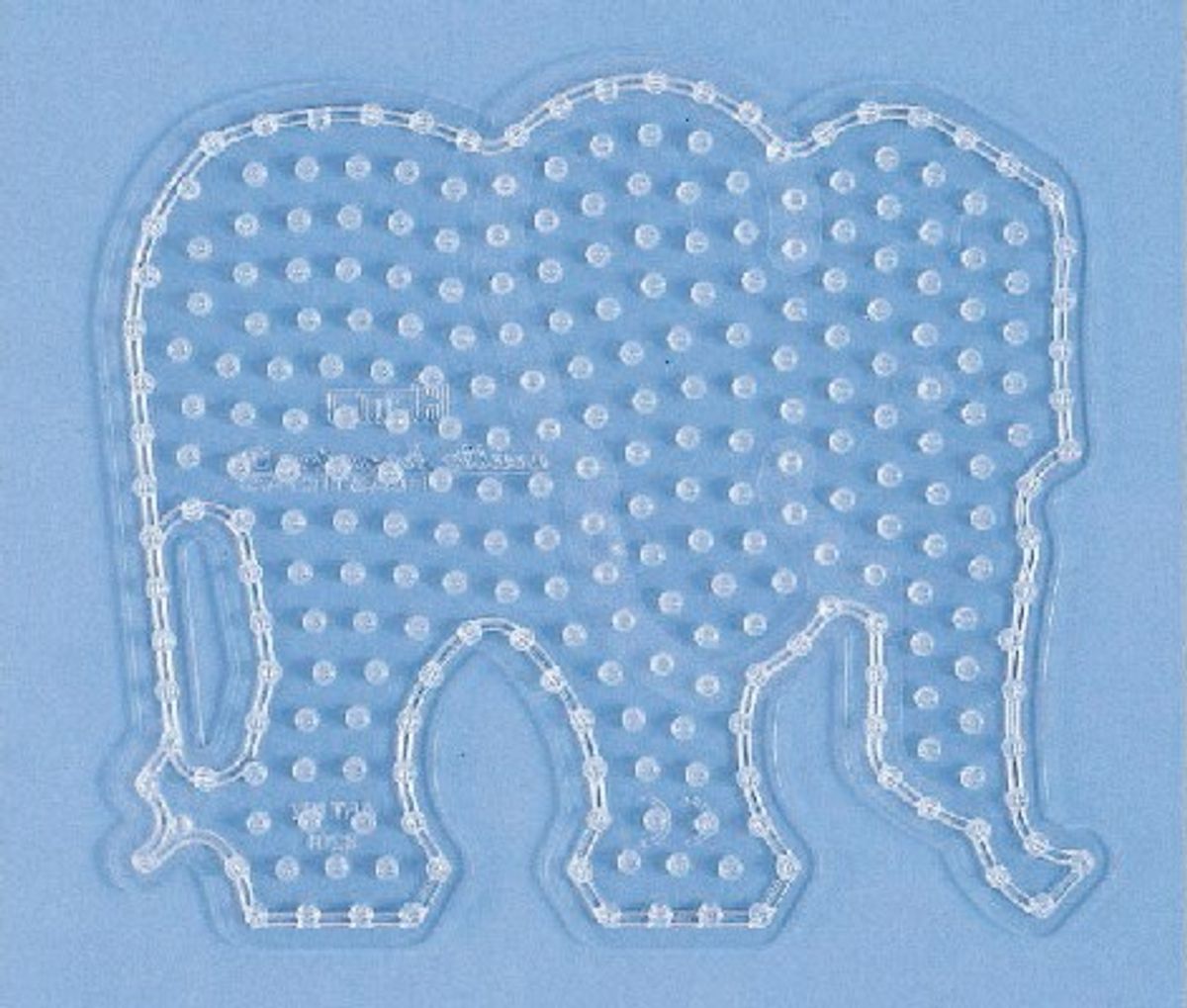 Hama Maxi Perleplade - Elefant - Transparent - 17,5x19,5 Cm - 8201