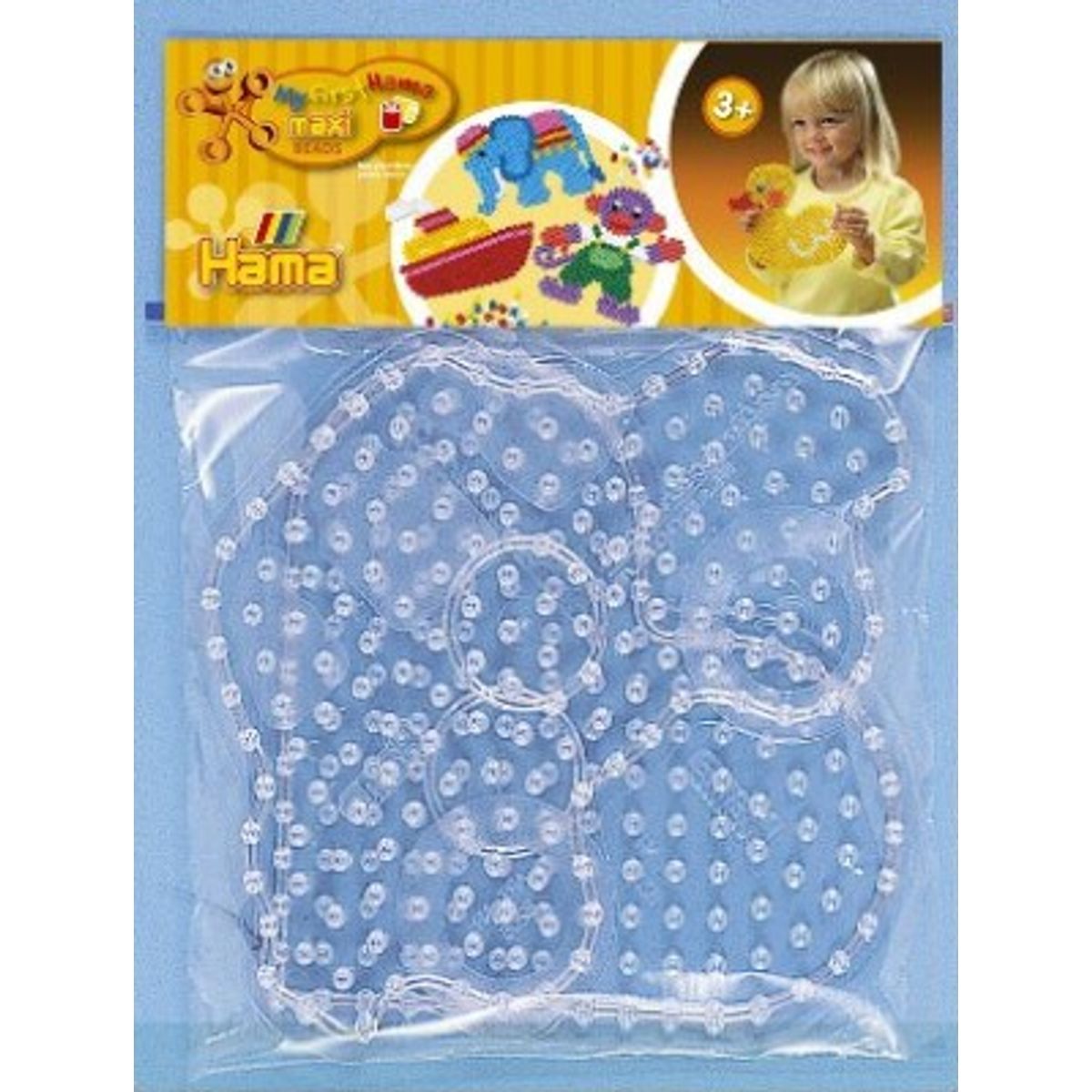 Hama Maxi Perleplader - Bil Og Hjerte - Transparent - 8253