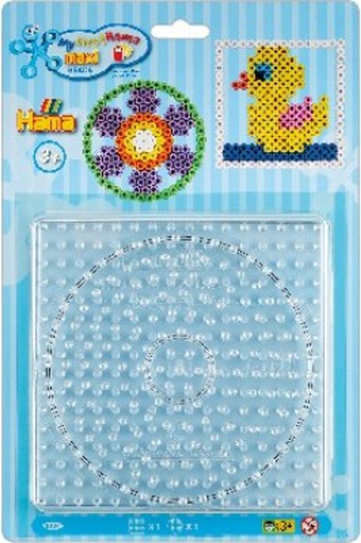 Hama Maxi Perleplader - Firkant Og Rund - Transparent - 8104