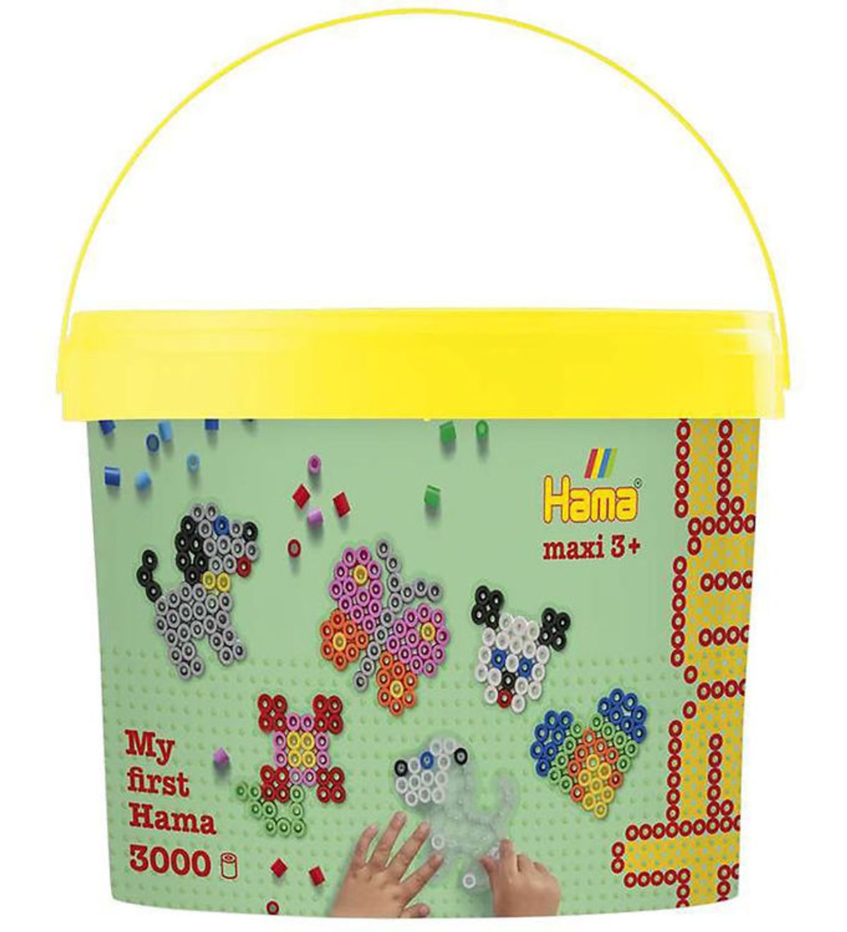 Hama Maxi Perler - 3000 stk. + 4 plader - Multifarvet