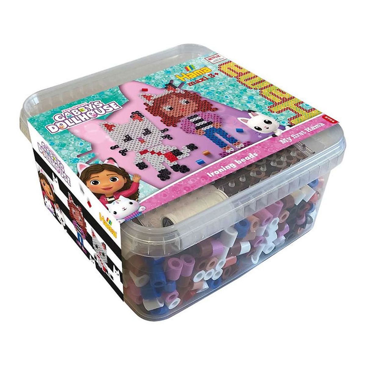 Hama Maxi Perler - 900 stk. + 1 Plade - Gabby's Dollhouse