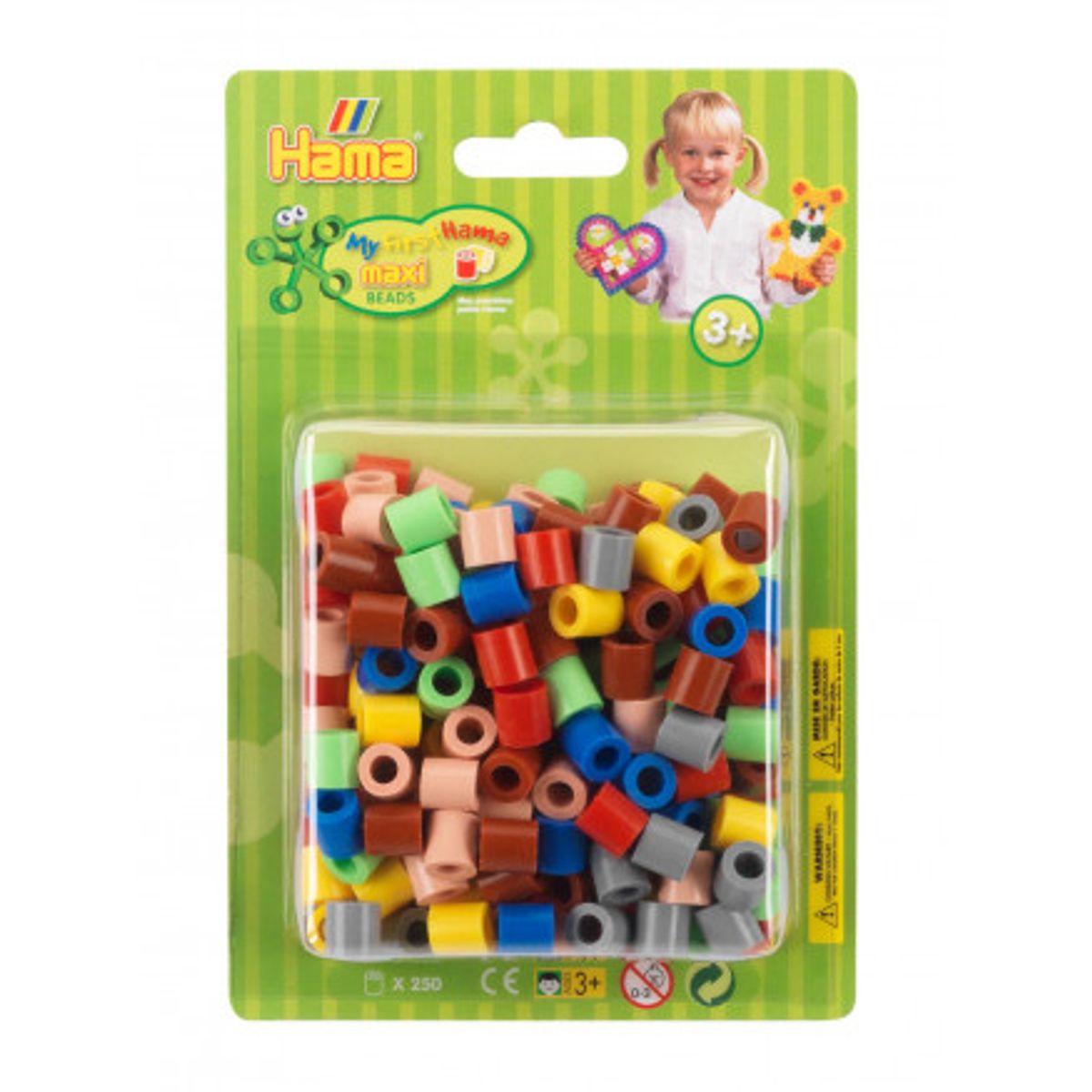 Hama Maxi Perler Blisterpak 8523 Mix 69 - 250 stk