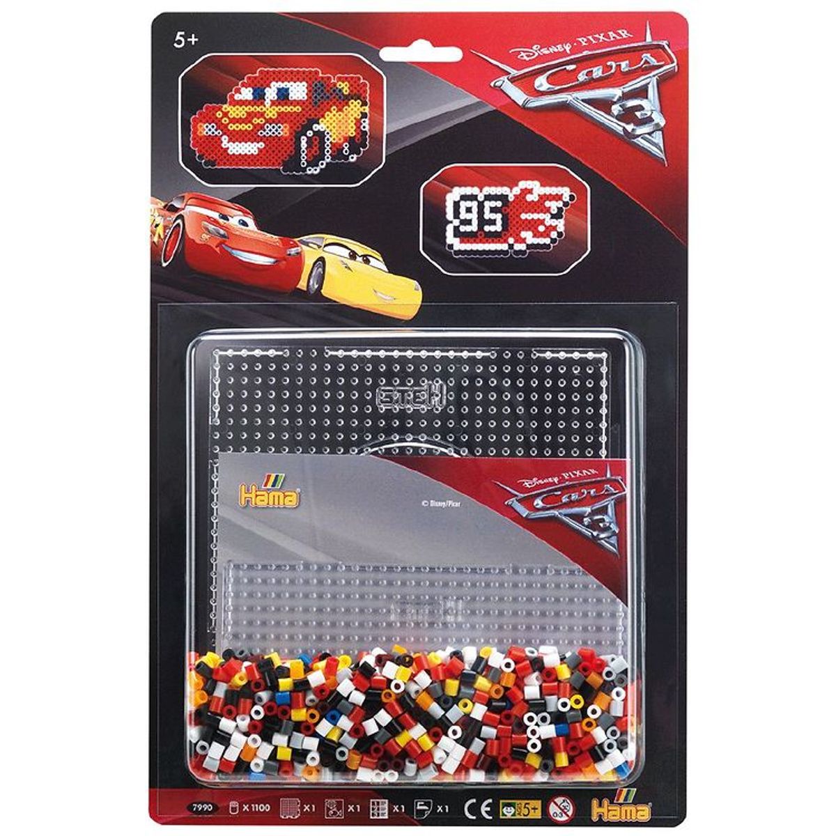 Hama Midi Perler - 1100 stk. - Disney Cars 3