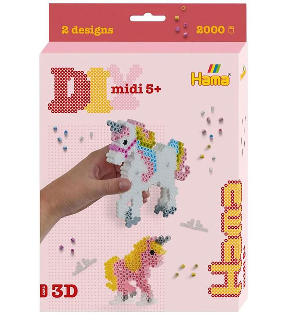 Hama Midi Perler - 3D Enhjørninger