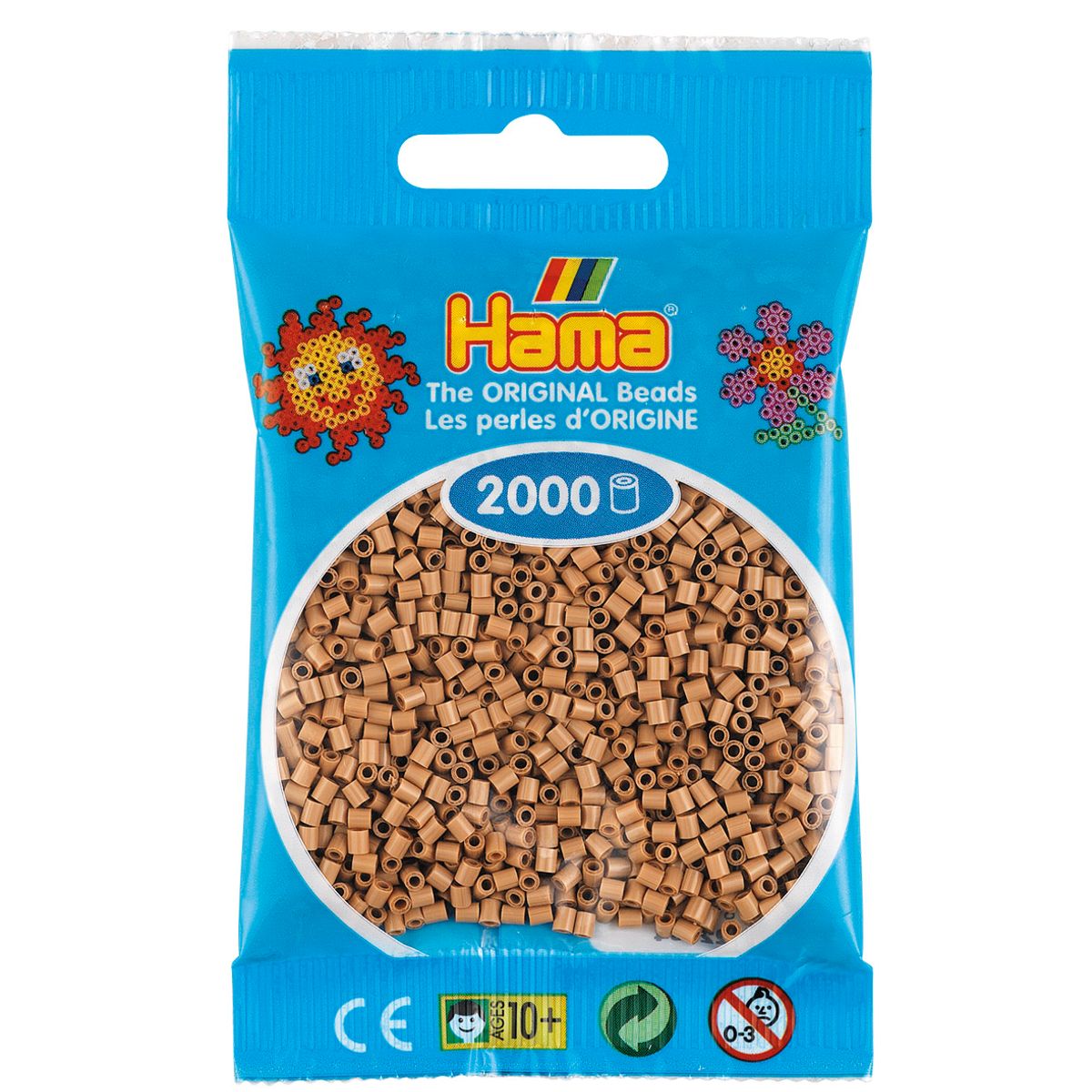 Hama Mini Perler 2.000 stk lys nougat - Mini (501-75)