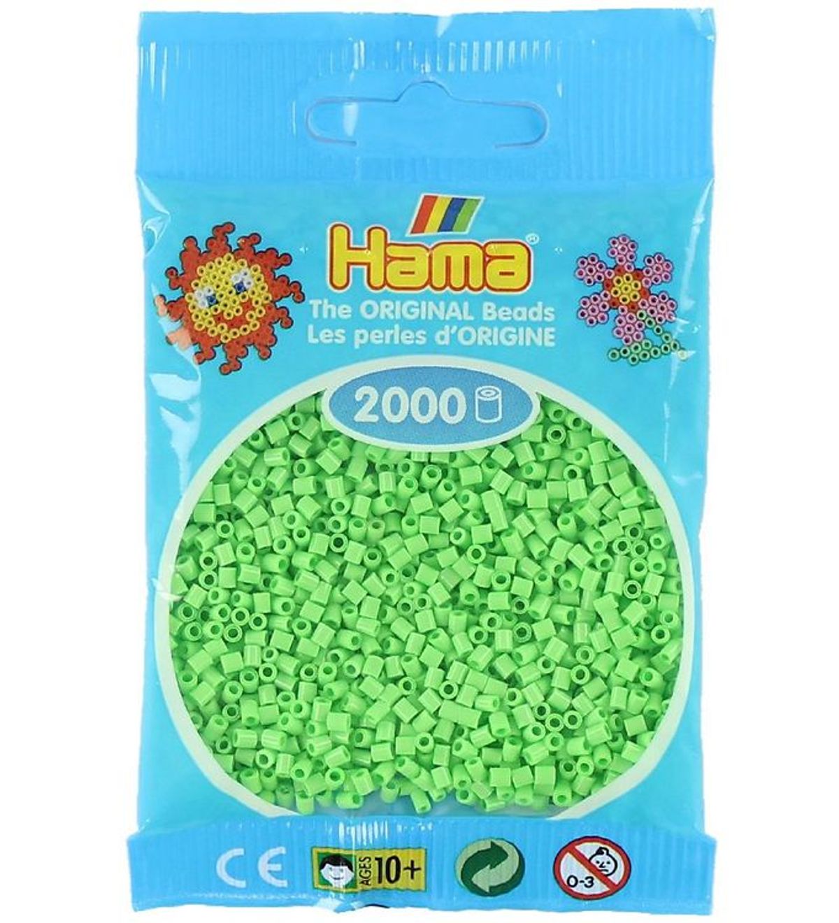 Hama Mini Perler - 2000 stk. - 47 Pastel Grøn