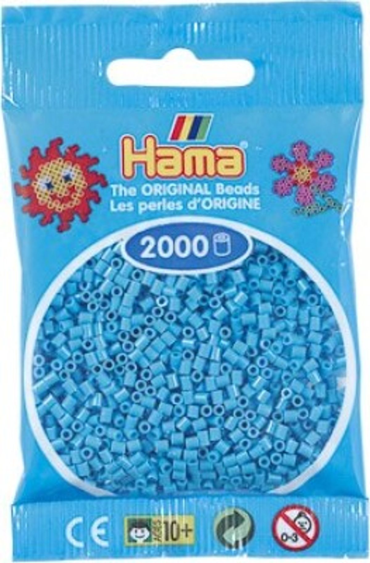 Hama Mini Perler - Azurblå - 2.000 Stk. - 501-49