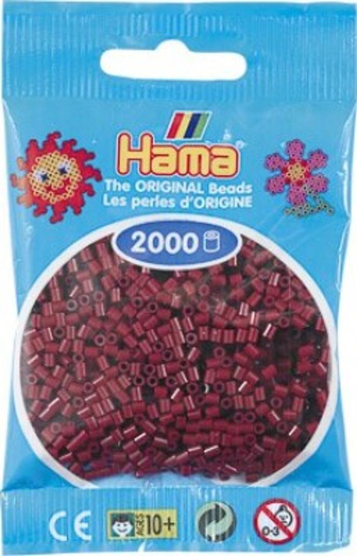 Hama Mini Perler - Bordeaux - 2.000 Stk. - 501-30