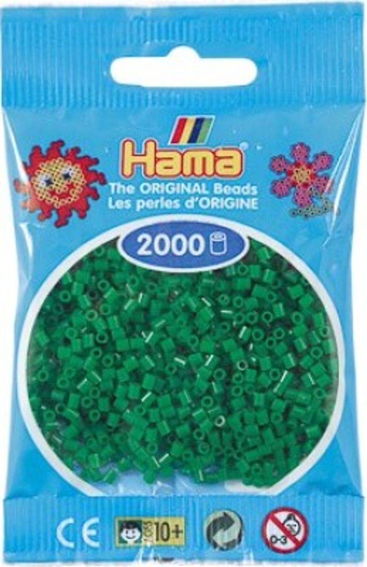 Hama Mini Perler - Grøn - 2.000 Stk. - 501-10