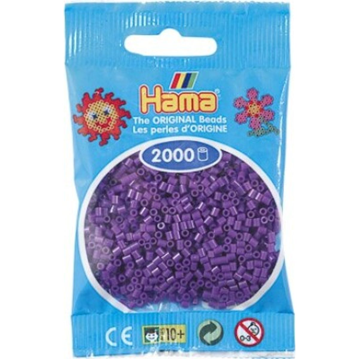 Hama Mini Perler - Lilla - 2.000 Stk. - 501-07