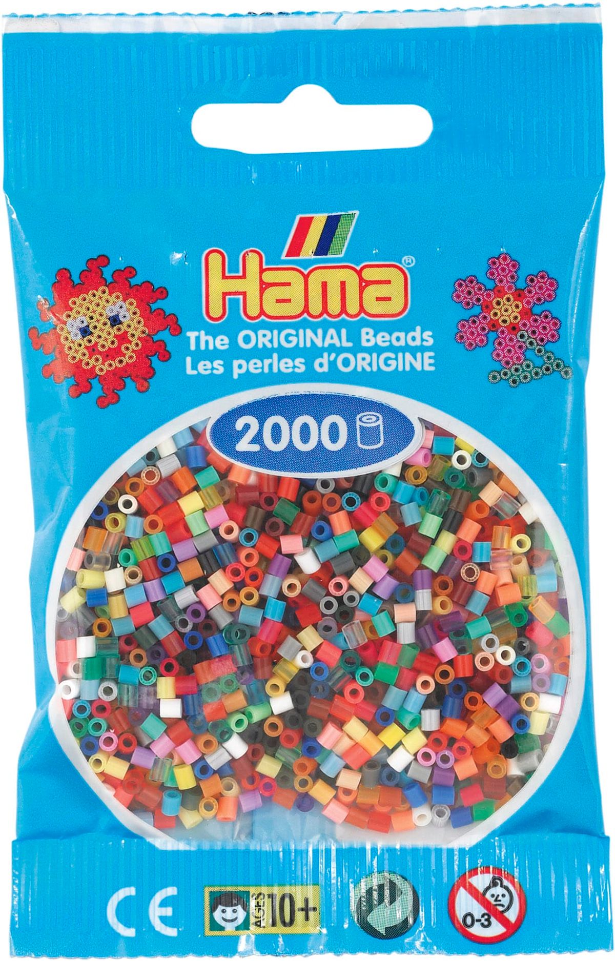 Hama Mini Perler - Mix Farver 2.000 Mini Perler