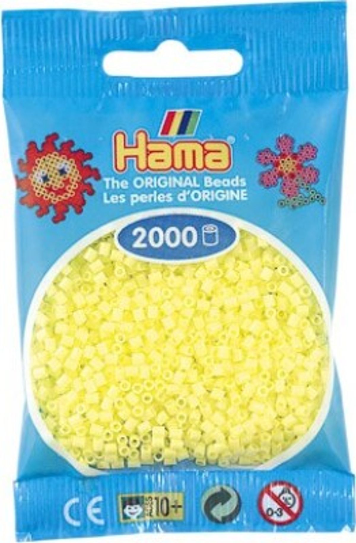 Hama Mini Perler - Pastel Gul - 2.000 Stk. - 501-43