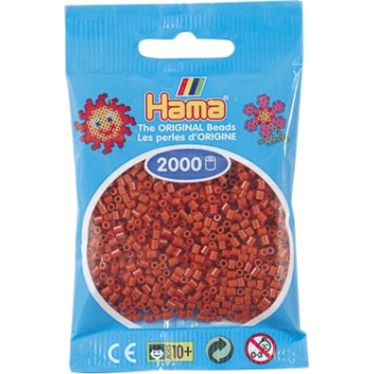 Hama Mini Perler - Rødbrun - 2.000 Stk. - 501-20