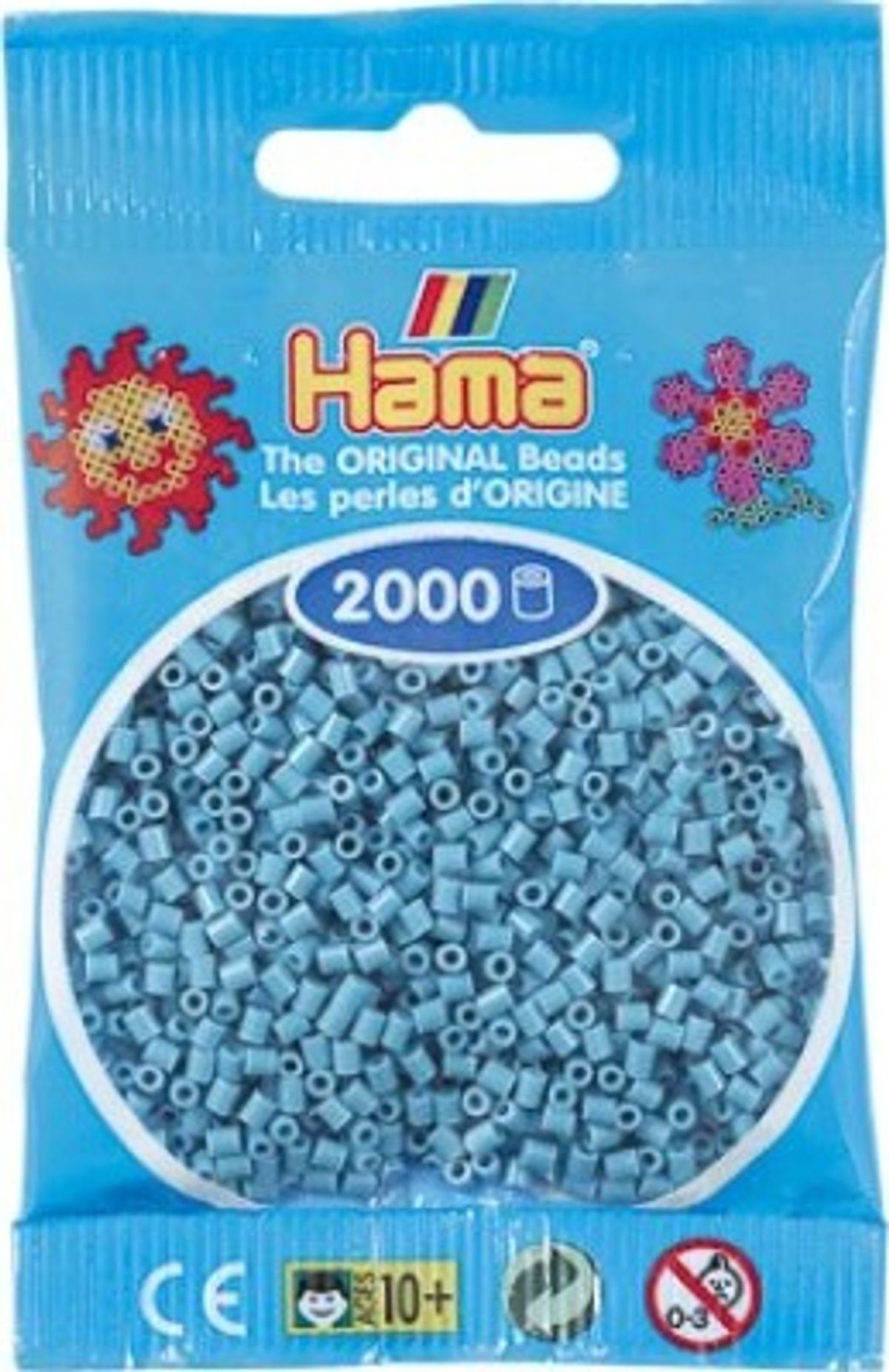 Hama Mini Perler - Turkis Blå - 2.000 Stk. - 501-31