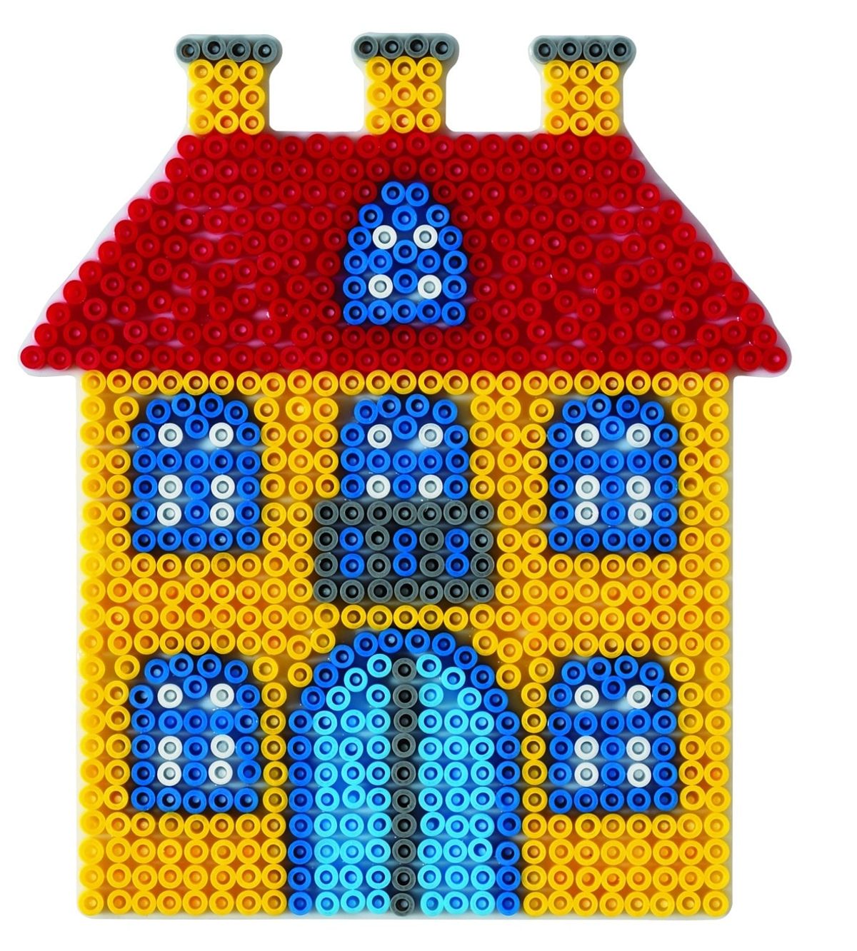 Hama Perleplade Midi - Hus 17x15cm Hvid - 1 stk