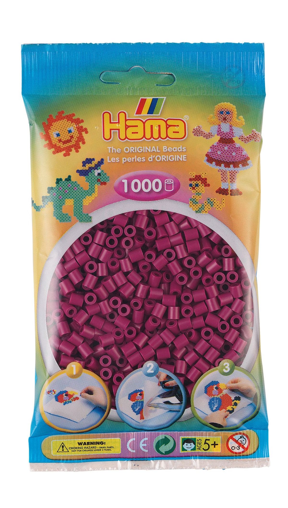 Hama Perler - 1000 stk blomme - Midi (207-82)