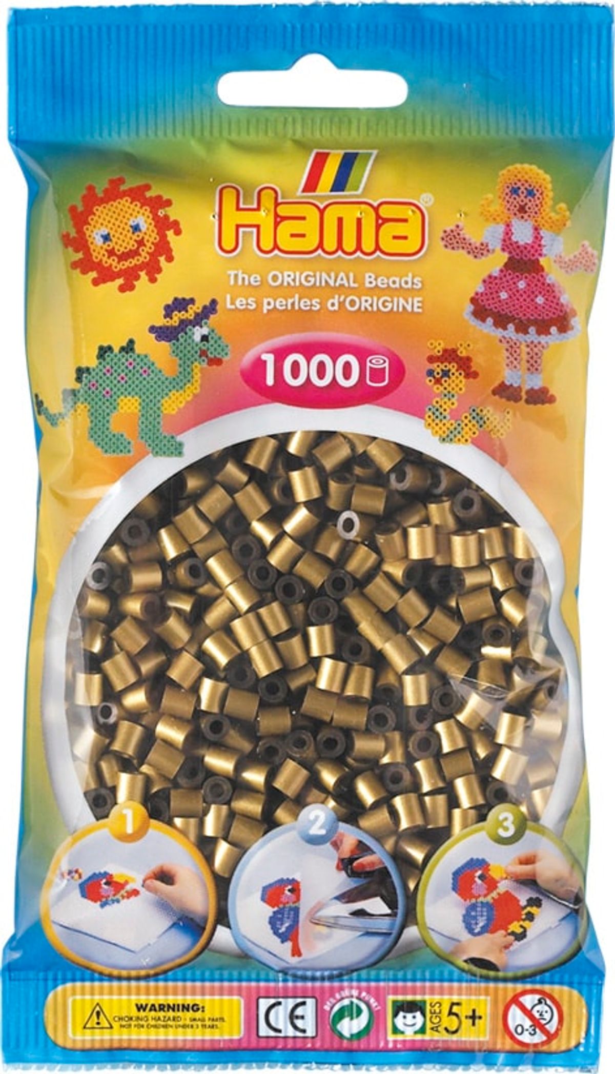 Hama Perler - 1000 stk bronze - Midi (207-63)