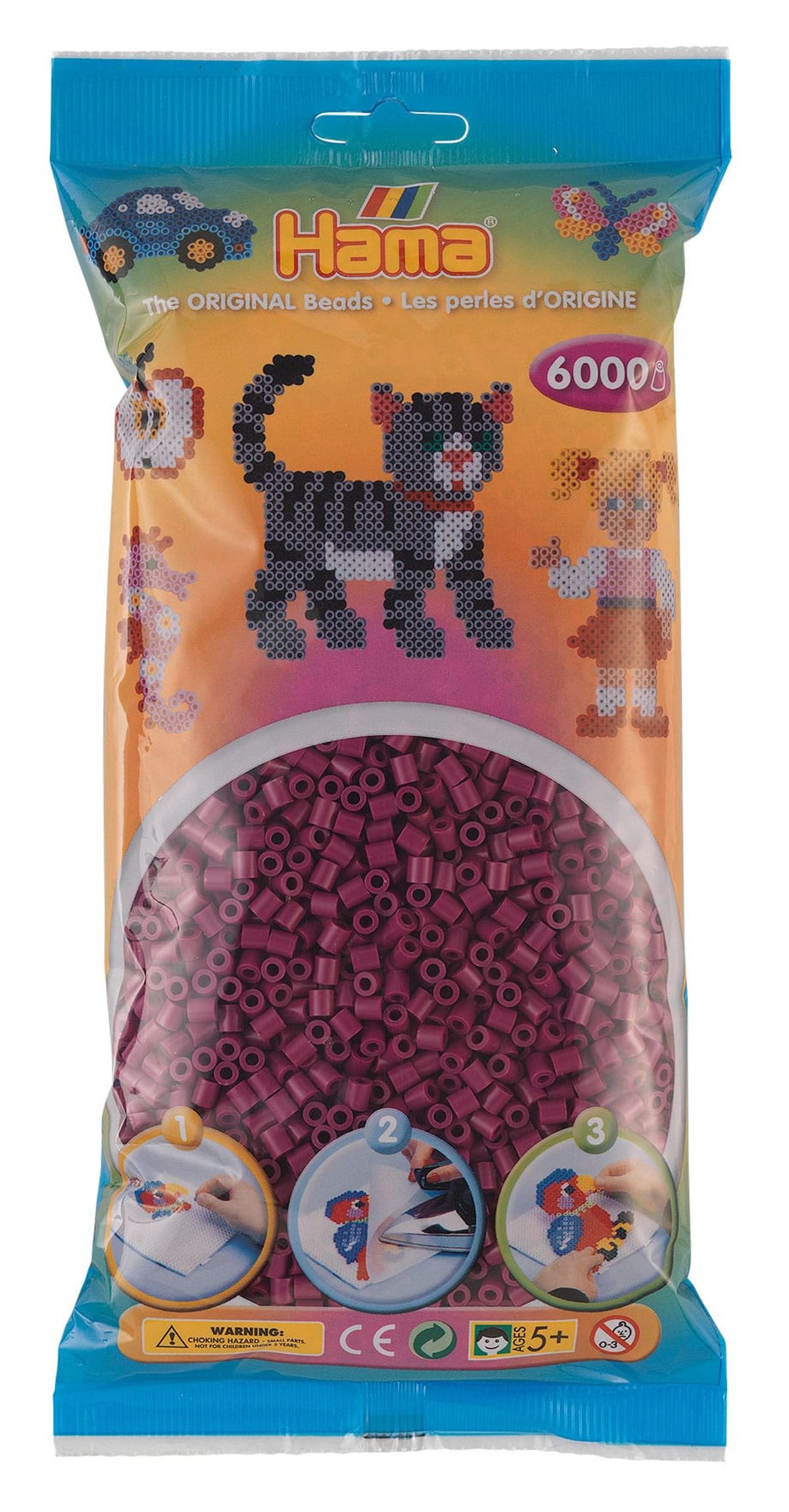 Hama Perler 6000 stk Blomme Midi (205-82)