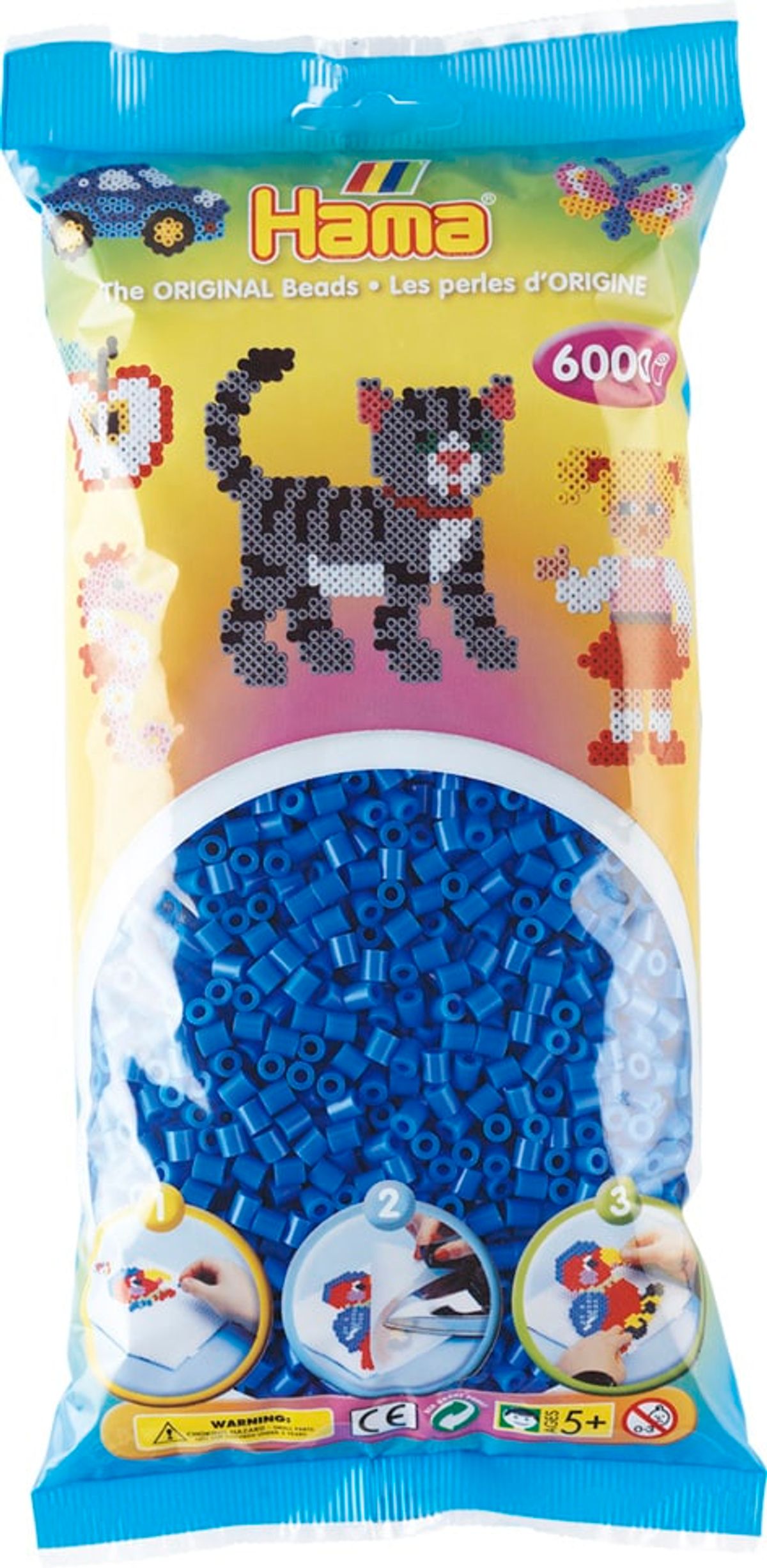 Hama Perler 6000 stk Lyseblå Midi (205-09)