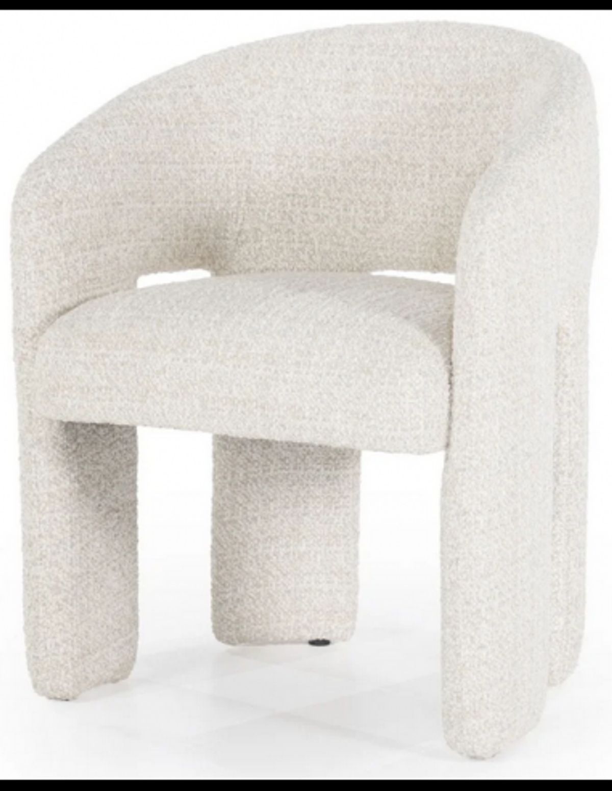 Hamilton spisebordsstol i bouclé H80 cm - Meleret beige