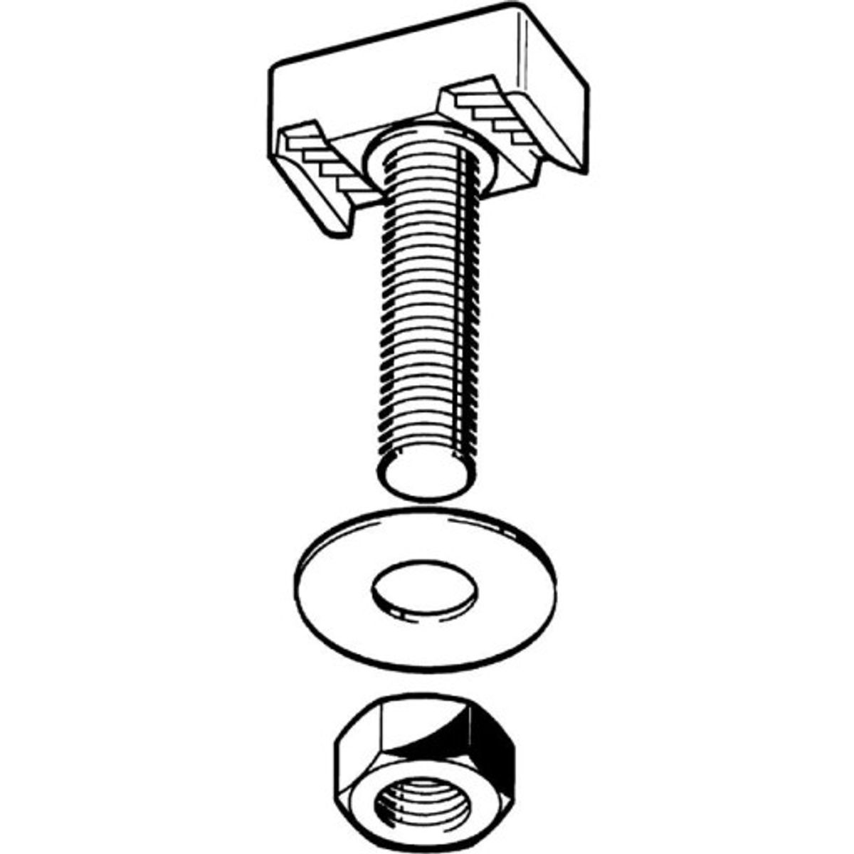 Hammerhovedbolt (hagelås) hz 41 M10 X 35