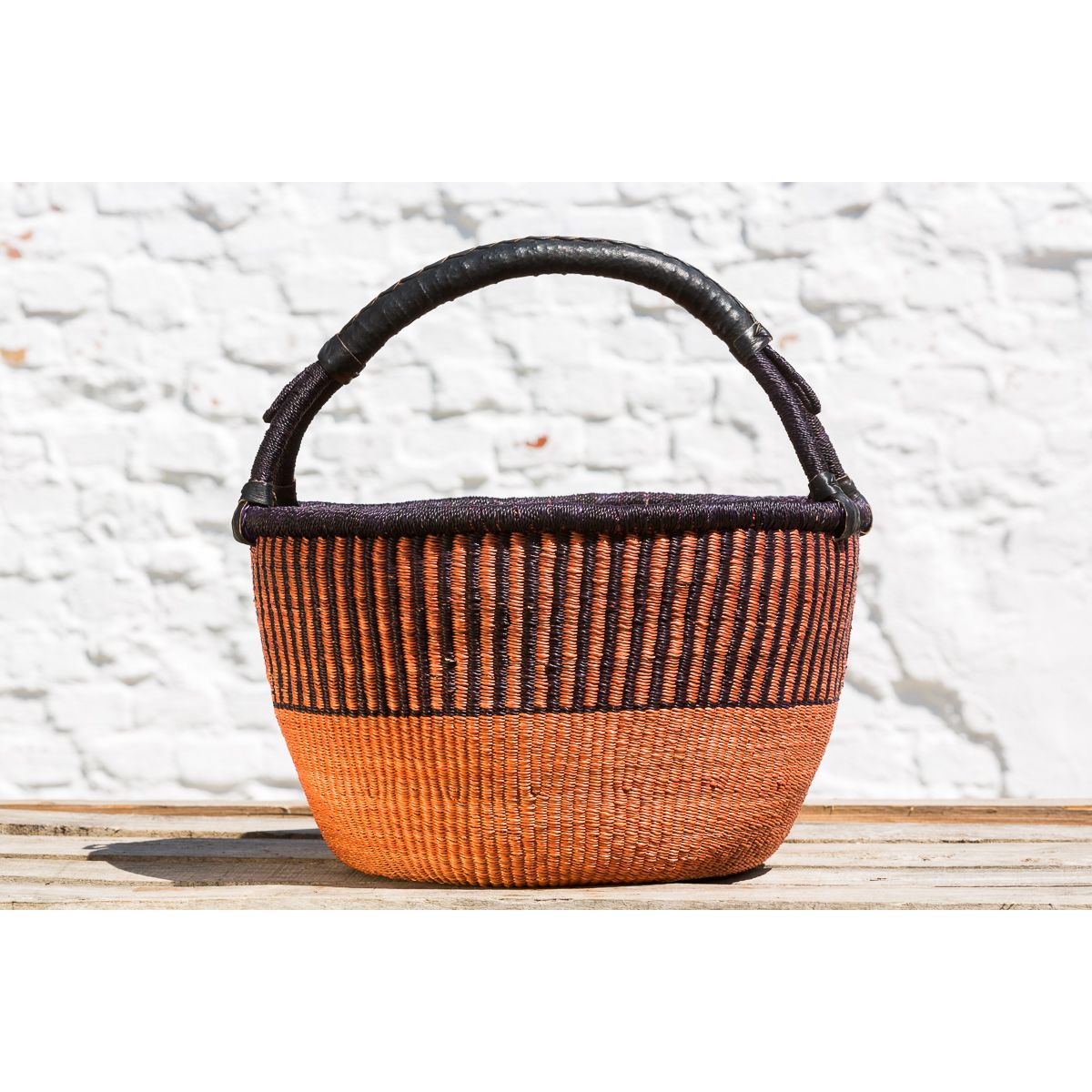 Hammerhus Fairtrade Bolga kurv L - brown