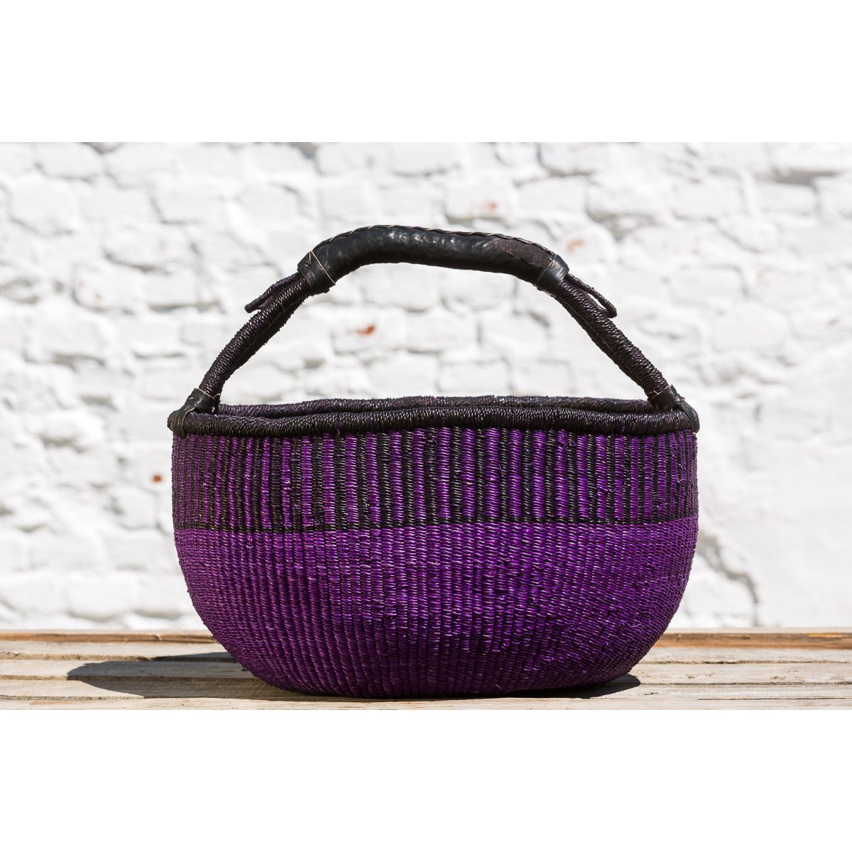 Hammerhus Fairtrade Bolga kurv L - violet