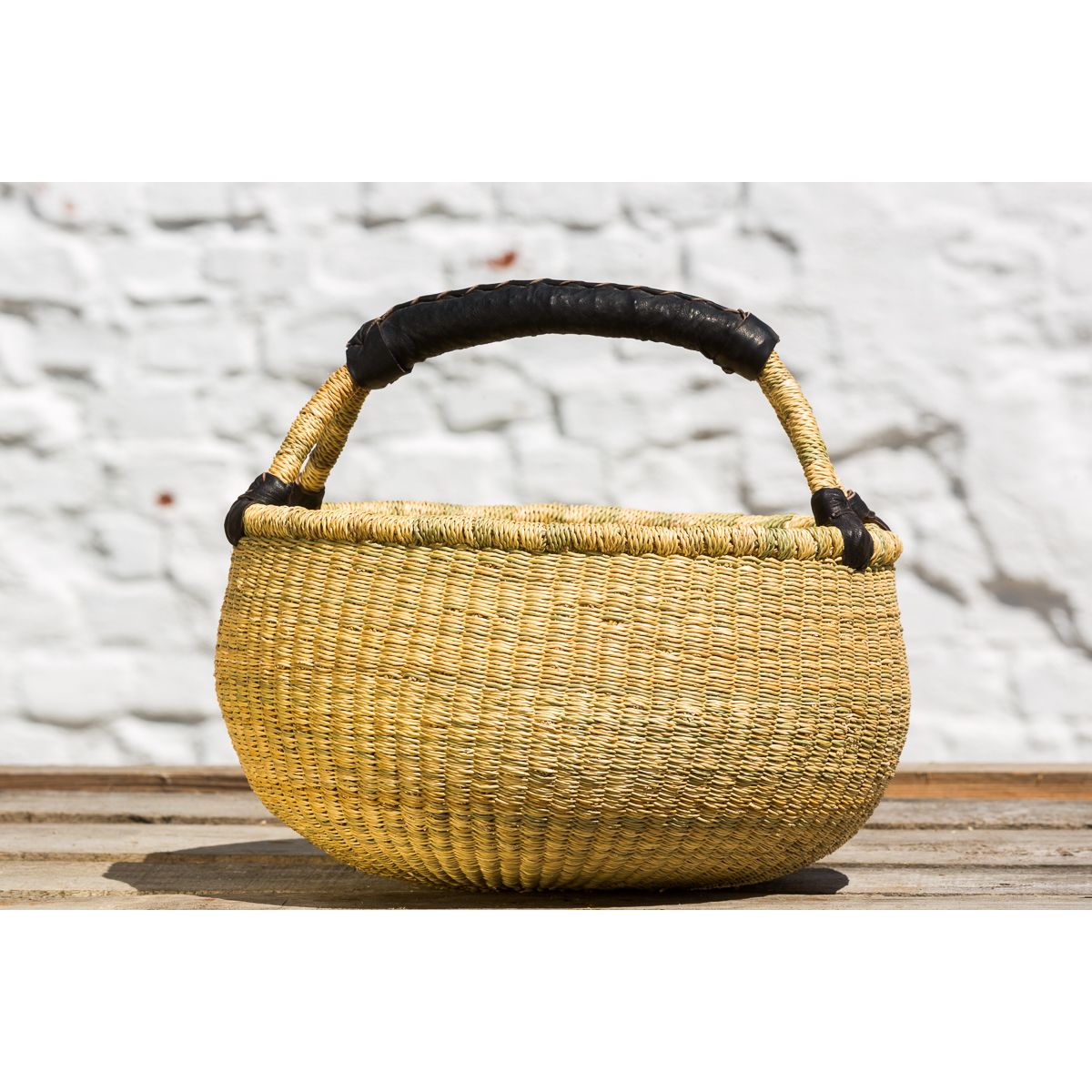 Hammerhus Fairtrade Original rund Bolga kurv M - nature