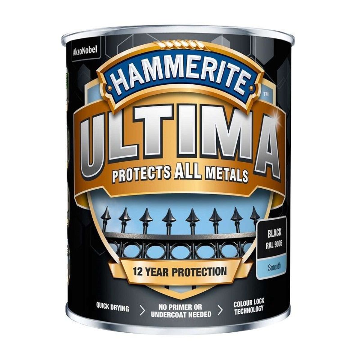 Hammerite Ultima - 250 ml. Hvid (Ral 9016)