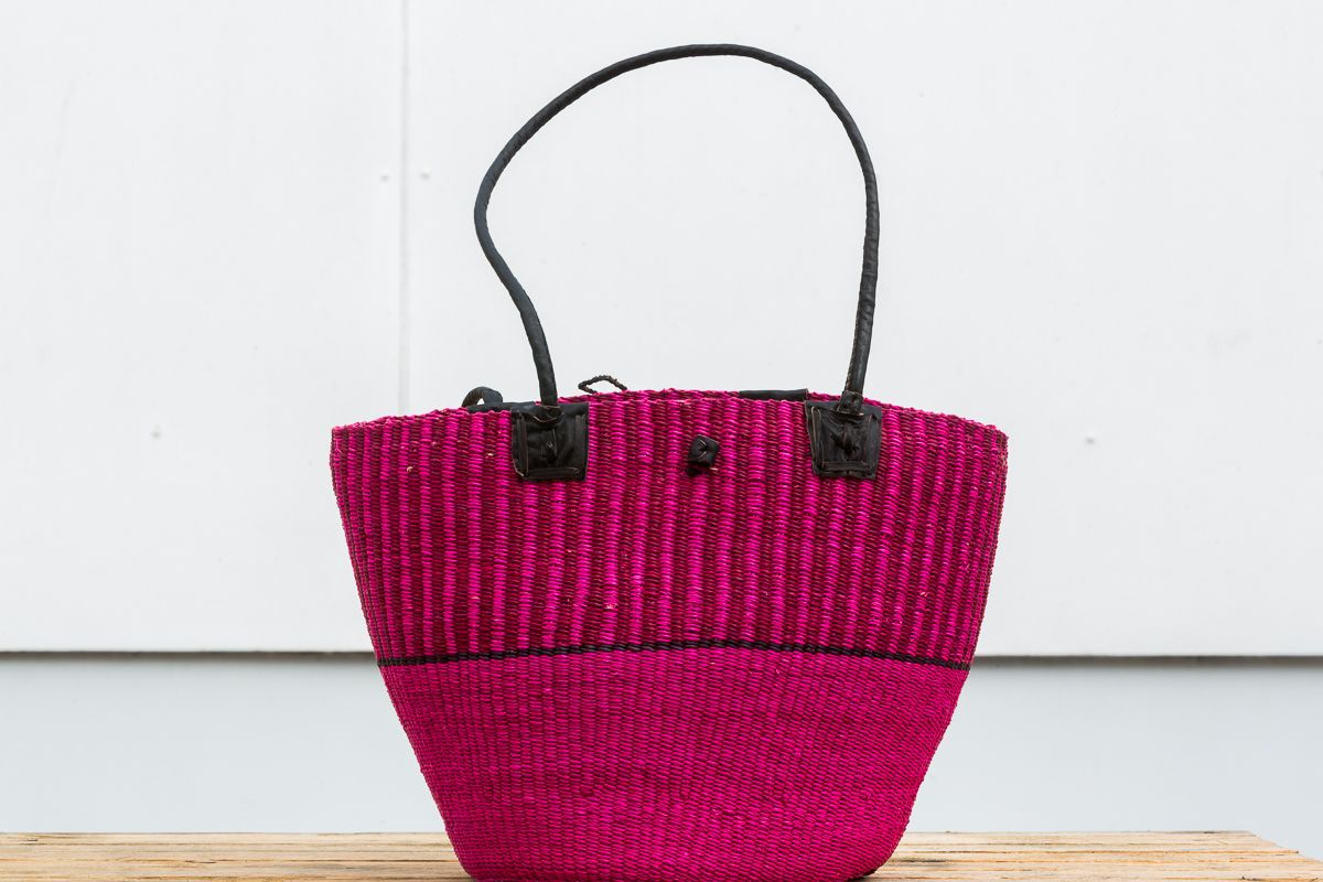 Hammershus Fairtrade Skuldertaske - pink