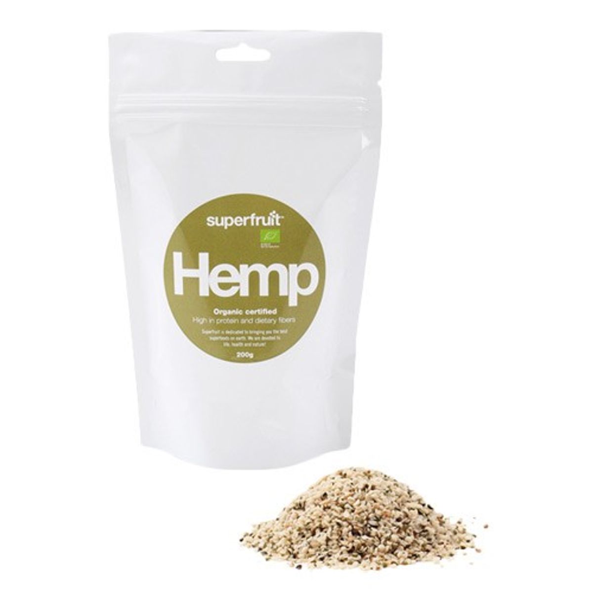 Hampe frø afskallede (hemp seed) Økologisk - 200 gr - Superfruit